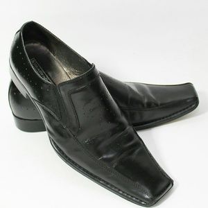Stacy Adams Hillman Leather Bike Toe Dress Loafers